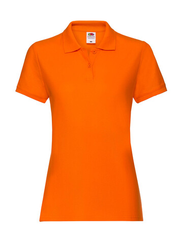 Fruit of the Loom Ladies` Premium Polo, Orange, XS (8) bedrucken, Art.-Nr. 528014102