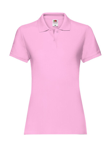 Fruit of the Loom Ladies` Premium Polo, Light Pink, 2XL (18) bedrucken, Art.-Nr. 528014207