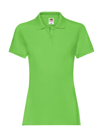 Fruit of the Loom Ladies` Premium Polo, Lime Green, S (10) bedrucken, Art.-Nr. 528015213