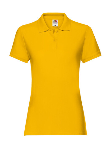 Fruit of the Loom Ladies` Premium Polo, Sunflower, S (10) bedrucken, Art.-Nr. 528016013