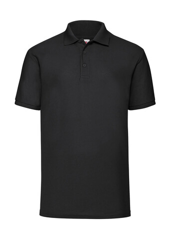 Fruit of the Loom 65/35 Polo, Black, 4XL bedrucken, Art.-Nr. 539011019
