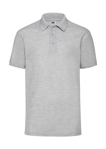 Fruit of the Loom 65/35 Polo, Heather Grey, 5XL bedrucken, Art.-Nr. 539011230