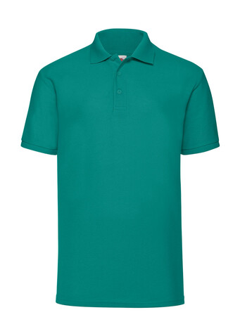 Fruit of the Loom 65/35 Polo, Dark Heather Grey, S bedrucken, Art.-Nr. 539011263