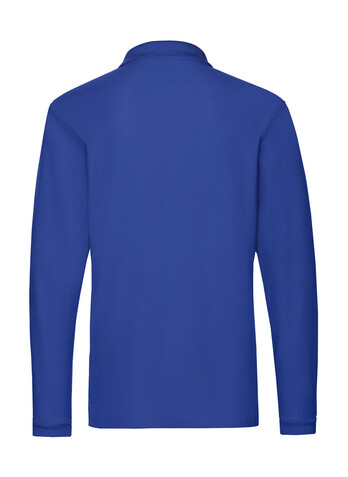 Fruit of the Loom Premium Long Sleeve Polo, Black, L bedrucken, Art.-Nr. 542011015