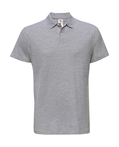 B & C ID.001 Piqué Polo Shirt, Heather Grey, XS bedrucken, Art.-Nr. 548421232 B & C ID.001 Piqué Polo Shirt, Heather Grey, XS bedrucken, Art.-Nr. 548421232