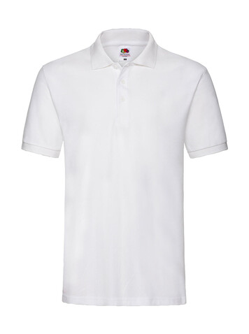 Fruit of the Loom Premium Polo, White, 2XL bedrucken, Art.-Nr. 551010007