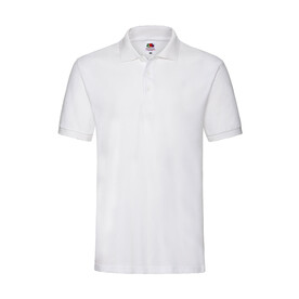 Fruit of the Loom Premium Polo, White, S bedrucken, Art.-Nr. 551010003