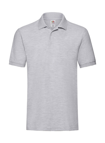 Fruit of the Loom Premium Polo, Heather Grey, 2XL bedrucken, Art.-Nr. 551011237 Fruit of the Loom Premium Polo, Heather Grey, 2XL bedrucken, Art.-Nr. 551011237