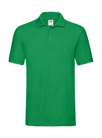 Fruit of the Loom Premium Polo, Kelly Green, 3XL bedrucken, Art.-Nr. 551015188
