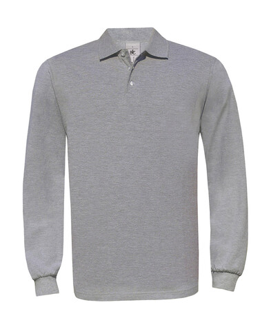 B &amp; C Safran LSL Polo, Heather Grey, 2XL bedrucken, Art.-Nr. 554421237