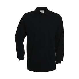 B & C Heavymill LSL Polo, Black, S bedrucken, Art.-Nr. 565421013 B & C Heavymill LSL Polo, Black, S bedrucken, Art.-Nr. 565421013