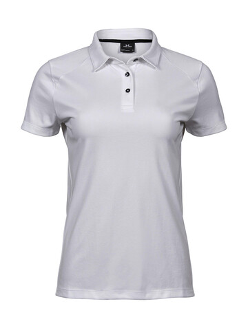 Tee Jays Ladies` Luxury Sport Polo, White, M bedrucken, Art.-Nr. 571540004