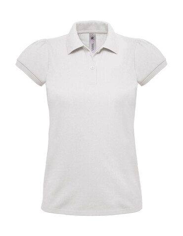 B &amp; C Heavymill/women Polo, White, S bedrucken, Art.-Nr. 595420003