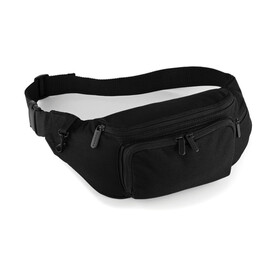 Quadra Deluxe Belt Bag, Black, One Size bedrucken, Art.-Nr. 612301010
