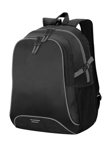 Shugon Osaka Basic Backpack, Black/Light Grey, One Size bedrucken, Art.-Nr. 613381510