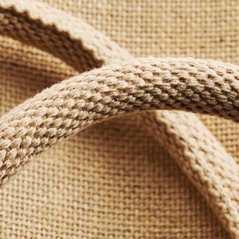 Westford Mill Jute Boutique Shopper, Natural, One Size bedrucken, Art.-Nr. 619280080