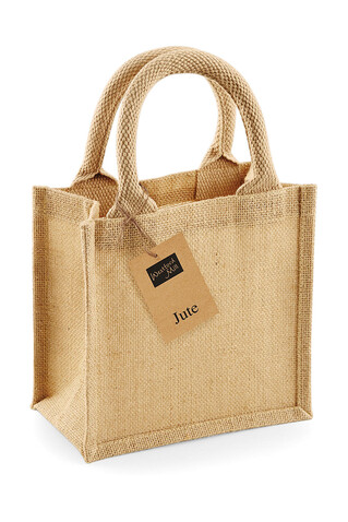 Westford Mill Jute Petite Gift Bag, Natural, One Size bedrucken, Art.-Nr. 620280080