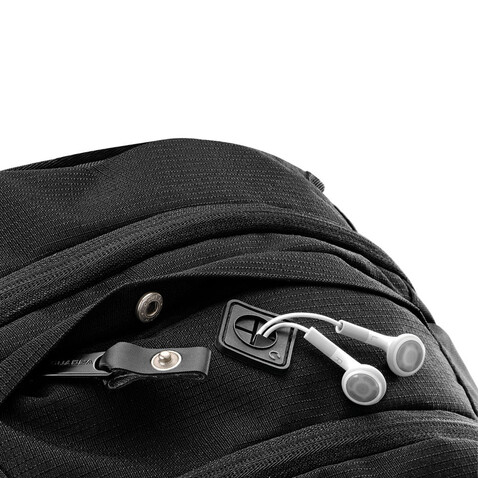 Quadra Vessel™ Laptop Backpack, Black, One Size bedrucken, Art.-Nr. 621301010