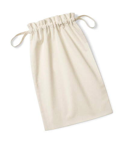 Westford Mill Organic Cotton Drawcord Bag, Natural, M bedrucken, Art.-Nr. 632280082
