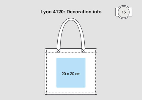 Shugon Lyon Non-Woven Shopper, White, One Size bedrucken, Art.-Nr. 632380000