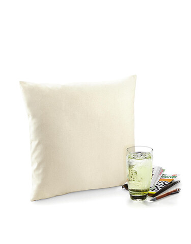 Westford Mill Fairtrade Cotton Canvas Cushion Cover, Black_x000D_, 30x50cm (S) bedrucken, Art.-Nr. 633281011