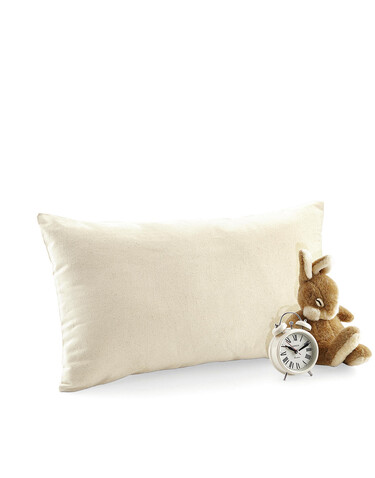 Westford Mill Fairtrade Cotton Canvas Cushion Cover, Light Grey_x000D_, 50x50cm (L) bedrucken, Art.-Nr. 633281383
