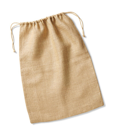Westford Mill Jute Stuff Bag, Natural, XS bedrucken, Art.-Nr. 634280082