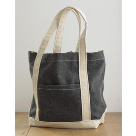 Bags by JASSZ Canvas Denim Shopper, Black Stonewash/Natural, One Size bedrucken, Art.-Nr. 638571550 Bags by JASSZ Canvas Denim Shopper, Black Stonewash/Natural, One Size bedrucken, Art.-Nr. 638571550