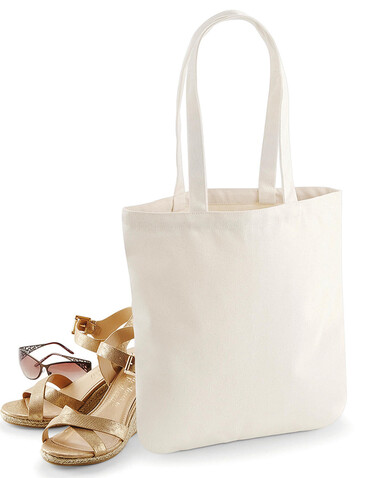 Westford Mill EarthAware™ Organic Spring Tote, Black, One Size bedrucken, Art.-Nr. 639281010