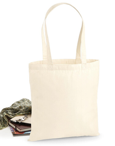 Westford Mill Premium Cotton Tote, Natural, One Size bedrucken, Art.-Nr. 646280080