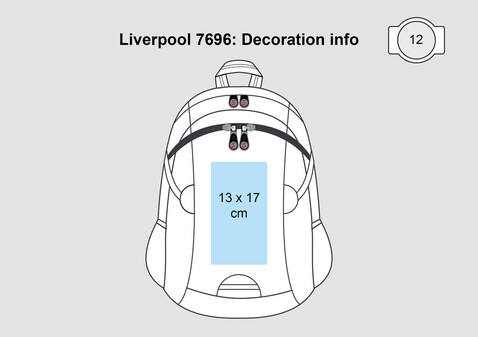 Shugon Liverpool Stylish Backpack, Black, One Size bedrucken, Art.-Nr. 653381010