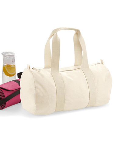 Westford Mill EarthAware™ Organic Barrel Bag, Pastel Pink, One Size bedrucken, Art.-Nr. 658284040