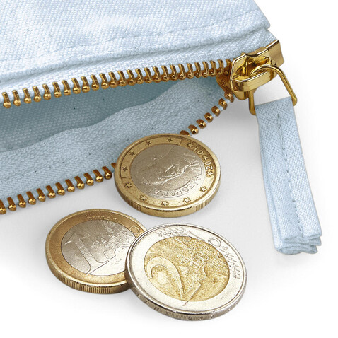 Westford Mill EarthAware™ Organic Spring Purse, Pastel Blue, One Size bedrucken, Art.-Nr. 659283230