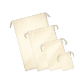 Westford Mill Organic Premium Cotton Stuff Bag, Natural, XS bedrucken, Art.-Nr. 663280082 Westford Mill Organic Premium Cotton Stuff Bag, Natural, XS bedrucken, Art.-Nr. 663280082