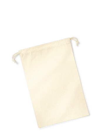 Westford Mill Organic Premium Cotton Stuff Bag, Natural, M bedrucken, Art.-Nr. 663280084