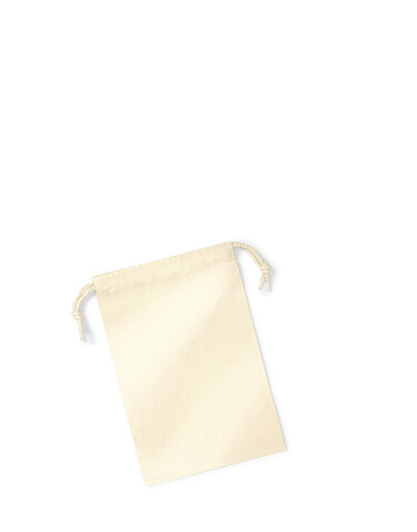 Westford Mill Organic Premium Cotton Stuff Bag, Natural, M bedrucken, Art.-Nr. 663280084