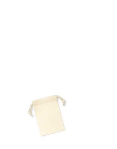 Westford Mill Organic Premium Cotton Stuff Bag, Natural, XS bedrucken, Art.-Nr. 663280082