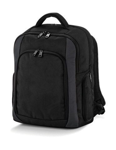Quadra Tungsten™ Laptop Backpack, Black/Dark Graphite, One Size bedrucken, Art.-Nr. 663301600