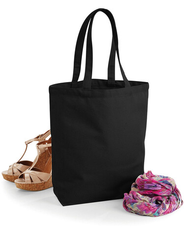 Westford Mill Fairtrade Camden Shopper, Black, One Size bedrucken, Art.-Nr. 671281010