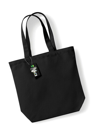 Westford Mill Fairtrade Camden Shopper, Black, One Size bedrucken, Art.-Nr. 671281010
