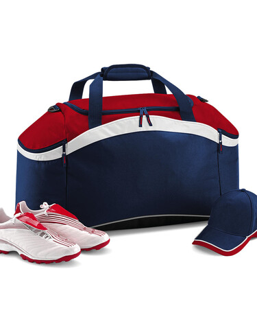 Bag Base Teamwear Holdall, French Navy/Classic Red/White, One Size bedrucken, Art.-Nr. 672292950