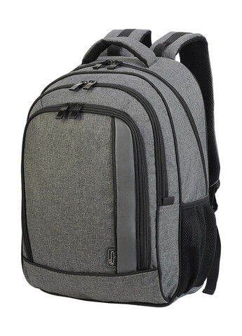 Shugon Frankfurt Smart Laptop Backpack, Grey Melange/Black, One Size bedrucken, Art.-Nr. 674381550