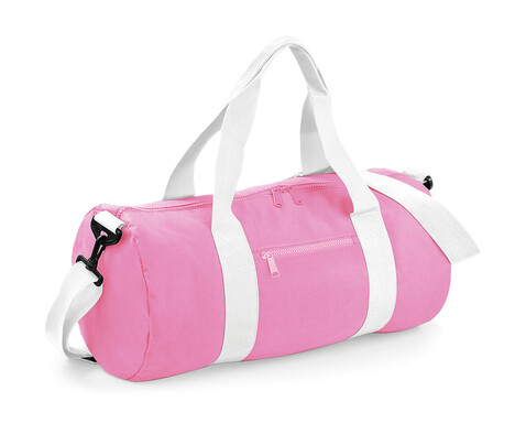 Bag Base Original Barrel Bag, Classic Pink/White, One Size bedrucken, Art.-Nr. 692294490