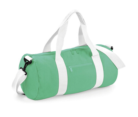 Bag Base Original Barrel Bag, Mint Green/White, One Size bedrucken, Art.-Nr. 692295690