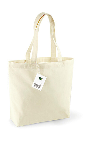 Westford Mill Organic Cotton Shopper, Natural, One Size bedrucken, Art.-Nr. 695280080