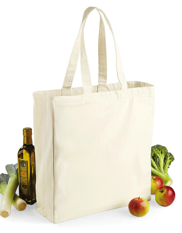 Westford Mill Canvas Classic Shopper, Graphite Grey_x000D_, One Size bedrucken, Art.-Nr. 699281310