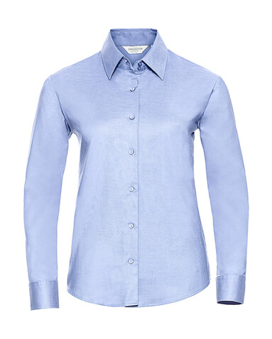 Russell Europe Ladies` Classic Oxford Shirt LS, Oxford Blue, 6XL (52) bedrucken, Art.-Nr. 702003261