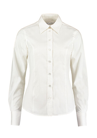 Kustom Kit Women`s Tailored Fit Premium Oxford Shirt, White, 2XL bedrucken, Art.-Nr. 702110006