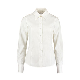 Kustom Kit Women`s Tailored Fit Premium Oxford Shirt, White, 6XL bedrucken, Art.-Nr. 702110000