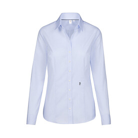 Seidensticker Seidensticker Ladies` Slim Fit Fine Liner Shirt LS, White/Light Blue, 34 bedrucken, Art.-Nr. 702200531 Seidensticker Seidensticker Ladies` Slim Fit Fine Liner Shirt LS, White/Light Blue, 34 bedrucken, Art.-Nr. 702200531